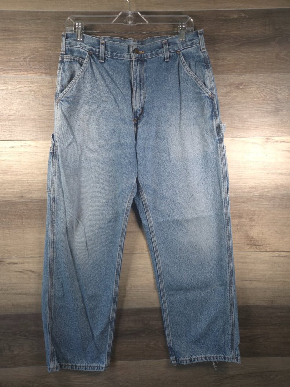 Carhartt Carpenter Jeans Men's 33x30 Relaxed Fit Utility Workwear Denim